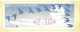 Vignette De Distributeur DIVA - 2.10 - Neuve - Pour Plis Non Urgent - 1990 Type « Oiseaux De Jubert »