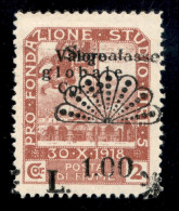 Occupazioni I Guerra Mondiale - Fiume - 1921 - Segnatasse - Lire 1,00 Su 2 Corone (35taa) Con Soprastampa A Destra - Gom - Other & Unclassified