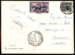 Repubblica - Cartolina Affrancata Con 50 Lire Italia Al Lavoro (647) + 5 Lire Turrita (710) Da Salerno Per Mogadiscio De - Other & Unclassified