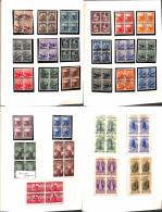 REPUBBLICA - 1945/1974 - Collezione Di Valori E Serie Complete Usati In Quartina Del Periodo - Presenti Democratica E S. - Other & Unclassified
