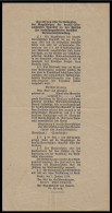 1918 ORIGINAL VERORDNUNG WAHLVERFASSUNG DEUTSCH-ÖSTERREICHISCHEN REPUBLIK NATIONALVERSAMMLUNG - Gesetze & Erlasse