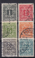 DENMARK 1949 - Canceled - Mi 25-30 - Porto - Segnatasse
