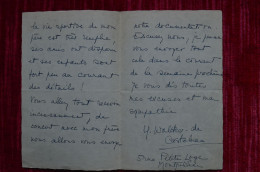 1951 Lettre Signée Walker De Castelnau Recherche Et Renseignements Sur De Boileau De Castelnau Vainqueur De La Meije - Explorers & Adventurers
