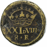 Espagne, Poids Monétaire, 8 Réaux, XVIIe-XVIIIe Siècles, Laiton, TB+ - Altri & Non Classificati