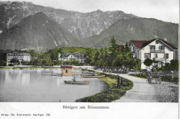 BÖNIGEN ► Dorf Am Brienzersee Mit Hotel & Pension Bahnhof Ca.1910 - Bönigen