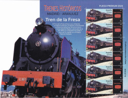 2024-ED. 5758 EN PLIEGO PREMIUM -Trenes Históricos. Tren De La Fresa. Madrid-Aranjuez- NUEVO - Full Sheets