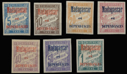 MADAGASCAR. Tasas * 1/7. Cat. 280 €. - Unused Stamps