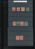 ANTIGUA. */Ø 2/3+2a, 4/7, 9, 10/12, 13, 19/21, 23/25, 29/31, 33/35, 38/40, 49/53 Y 74/77. Cat. 715 €. - 1858-1960 Crown Colony