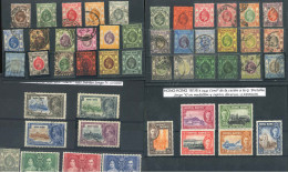 HONG KONG. Ø 77/89, 92, 99/108, 109a, 110, 112, 114/16, 132/35, * 136, 137/39 Y 161/66. - Used Stamps