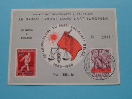 Delcampe - LE DRAME SOCIAL DANS L'ART EUROPEEN De Goya à Picasso ( 28-5-60 Brussel > Zie Scans N° 2341 ) Blanco Rug ! - Museen