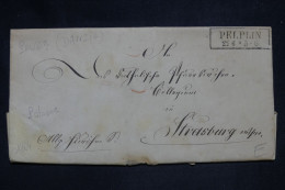 POLOGNE - Lettre De Pelplin Pour Strasbourg - L 153980 - ...-1860 Vorphilatelie