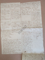 Genealogie: Famille Markies De La Woestijne/Van Der Woestine, Heren Van Beselare, 18de Eeuw   (V3211) - Manuscripts
