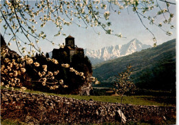 Schloß Ortenstein Mit Dem Piz Beverin (681) - Domleschg