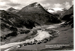 Hinterrhein Mit Bernhardinstrasse Und Zapportgletscher (7289) - Hinterrhein