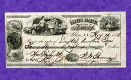USA Check ILION BANK Herkimer County New York 1853 - Autres & Non Classés