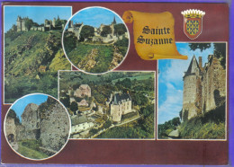 Delcampe - Carte Postale 53. Sainte-Suzanne  Le Chateau  Blason Multivues   Très Beau Plan - Sainte Suzanne