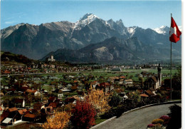 Mels Und Sargans Mit Dem Falknis (6455) - Mels