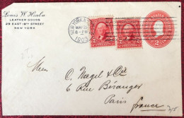 Delcampe - Etats-Unis, Divers Sur Entier, Cachet NEW YORK.N.Y.STA.O MAY 25, 1903 Pour La France - (C1462) - 1901-20