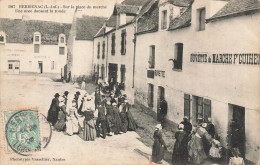 Herbignac * 1905 * Sur La Place Du Marché , Une Noce Dansant La Ronde * Buvette F. GUIHEN * Danseurs Danse - Herbignac