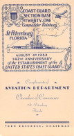 27472 "AUGUST 4th 1932-142 Nd ANNIVERSARY OF THE ESTABLISHIMENT OF THE UNITED STATES COAST GUARD"CARTONCINO Cm.15,5X8.8 - Other & Unclassified