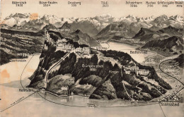 [-5%] SUISSE - Kehrsiten - Stansstad - Beckenried - Vue D'ensemble - Carte Postale Ancienne - Beckenried