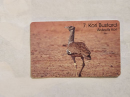 NAMBIA-(NA-TNA-0084-NMB-90)-Kori Bustard-(NAEI08117395)(33)(N$20)(not Tirage)used Card - Namibia
