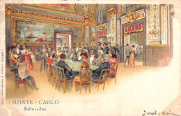 Delcampe - Monte Carlo - Salle De Jeu (Litho Colorisée L.Gross, Hôtel Beau-Rivage 1901) - Spielbank