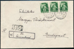 1945 (1. Díjszabás) Ajánlott Levél Szükségragjeggyel "TARNABOD" - Budapest - Other & Unclassified