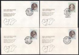 1988 A Szent Jobb Országjárása 13 Db FDC Klf Bélyegzésekkel - Other & Unclassified