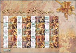 ** 2007 Karácsonyi Bélyegem (II.) - Angyalkák Promóciós Teljes ív (7.500) - Other & Unclassified