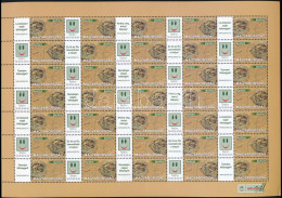 ** 2008 Üzenet Bélyegem IV. - Magyarország Térképe Tájolóval értékjelzés Nélküli Promóciós ív - Other & Unclassified