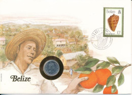 Belize 1980. 5c Al Felbélyegzett Borítékban, Alkalmi Bélyegzéssel T:UNC Belize 1980. 5 Cents Al In Envelope With Stamp,  - Unclassified