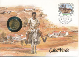Zöld-foki Köztársaság 1980. 1E Felbélyegzett Borítékban, Bélyegzéssel, Német Nyelvű Leírással T:UNC  Cape Verde 1980. 1  - Unclassified