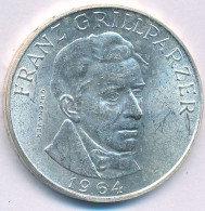 Ausztria 1964. 25Sch Ag "Franz Grillparzer" T:AU Patina Austria 1964. 25 Schilling Ag "Franz Grillparzer" C:AU Patina Kr - Unclassified