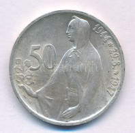 Csehszlovákia 1947. 50K Ag "Szlovák Felkelés" T:AU Czechoslovakia 1947. 50 Korun Ag "Slovak Uprising" C:AU  Krause KM#24 - Unclassified
