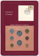 NSZK 1959-1992. 1pf - 5M (8xklf), "Coin Sets Of All Nations" Forgalmi Szett Felbélyegzett Kartonlapon T:UNC Patina FRG 1 - Unclassified