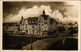 ** T2/T3 Temesvár, Timisoara; Strada Bratianu / Utca, Híd, Villamos, Gyógyszertár, Splendid Szálloda, étteremTramar üzle - Unclassified