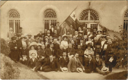 * T3 Eszperantisták Csoportja, Hátoldalon Aláírások / Group Of Esperantists, Esperanto Flag, Signatures On The Backside. - Unclassified