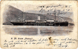 T3 1903 SMS PELIKAN Az Osztrák-Magyar Haditengerészet Parancsnoki Yachtja és Torpedó-raktárhajója / SM Schiff "Pelikan"  - Unclassified