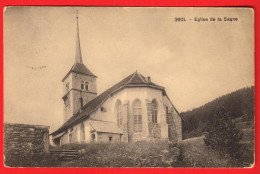 VBI-29 Eglise De  La Sagne, Cachet Linéaire, Circulé 1910  Phototypie 3901 - La Sagne