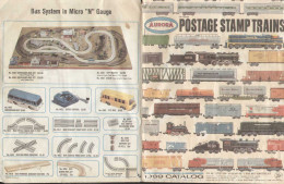 Catalogue MINITRIX USA 1969 Gauge N 1 :160 POSTAGE STAMP TRAINS AURORA - Englisch