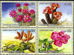 Delcampe - United Nations Vienna Stamps Year 2010 Flowers Endangered Plants - Ungebraucht