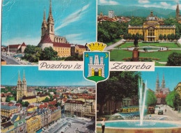 Delcampe - Pozdrav Iz Zagreb - Formato Grande Viaggiata Mancante Di Affrancatura – FE390 - Jugoslawien