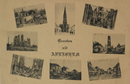 Delcampe - Avelgem - Avelghem // Groeten Uit (Oorlogschade) 19?? - Avelgem