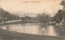 FRANCE - Nice - Jardin Public - Etang - Cygnes - Carte Postale Ancienne - Parks