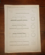 Plan D'aqueducs économiques En Poterie. 1859. - Public Works