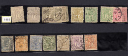 Luxembourg - (1882-91) - Serie Allegorie - Obliteres - 1882 Allégorie