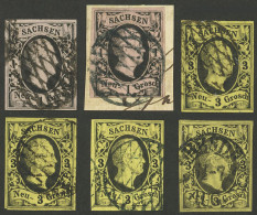 GERMANY: Sc.5 (x2) + Sc.8 (x4), Used, Very Fine General Quality! - Saxony