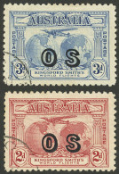 AUSTRALIA: Sc.O1/O2, 1931 Complete Set Of 2 Used Values, VF Quality! - Other & Unclassified