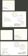 BRAZIL: 2 Covers Used On 10/JUN/1981 (FIRST DAY OF ISSUE), Both Franked With ATM Stamps, Sent From Brasilia And Ag.Centr - Other & Unclassified